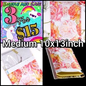 Poly Mailers 10x13" floral
